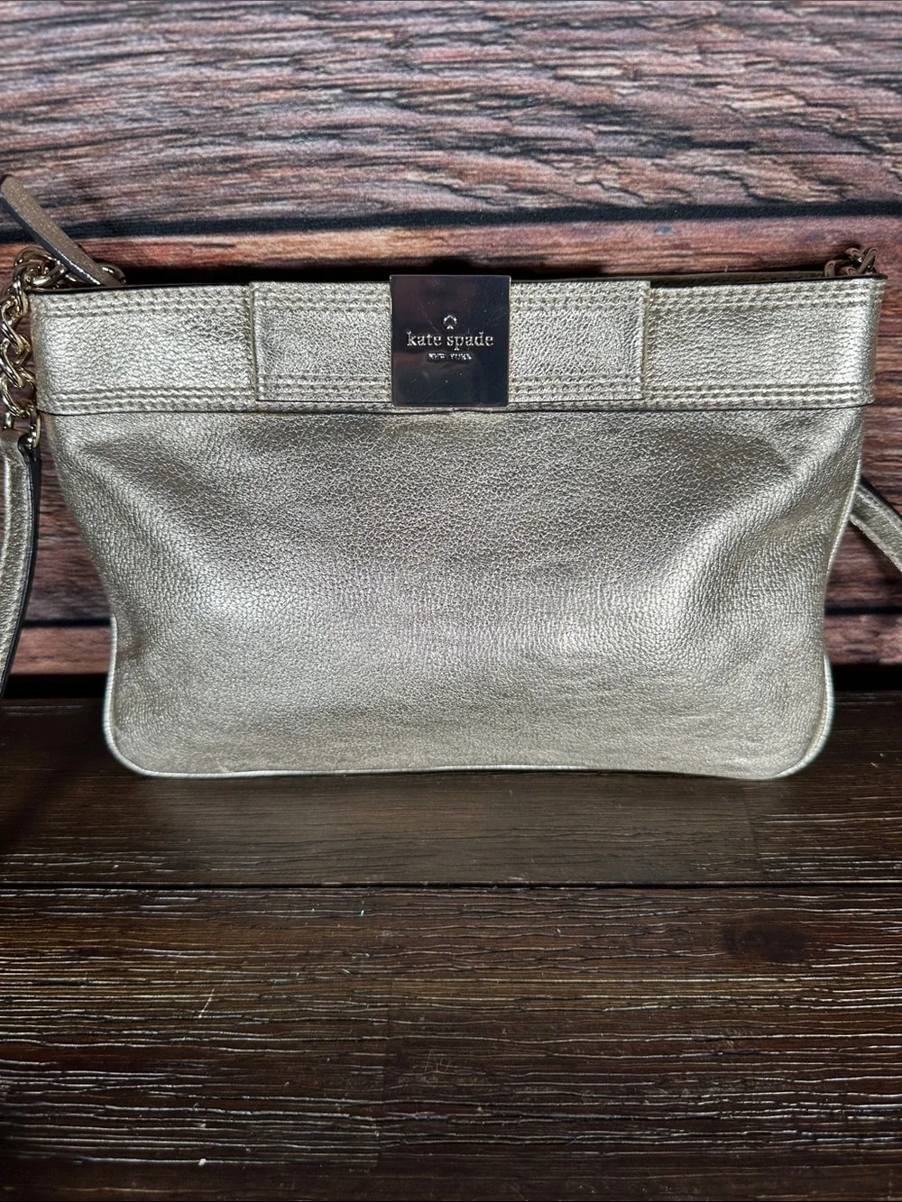 kate spade Primrose Hill Arica Metallic Gold Crossbody!